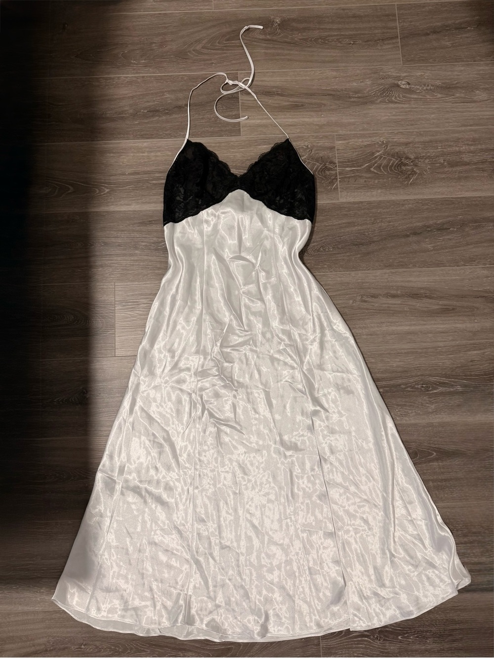 Vintage Victoria secret lace satin slip maxi dress